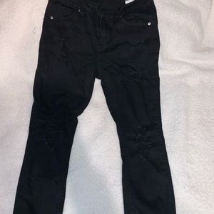 Ripped black jeans
